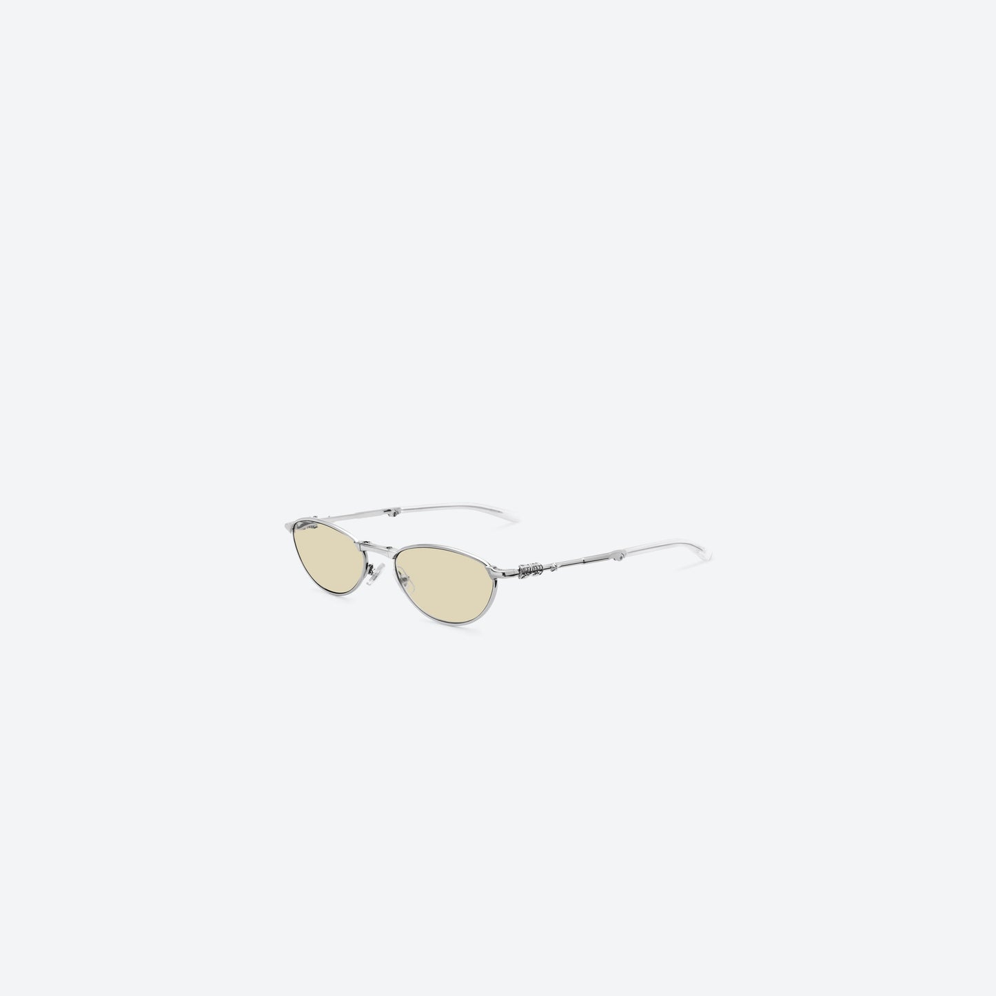 Crystal Cubit Foldable Round Glasses