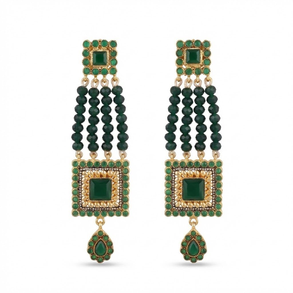 The Midnight Empress - Premium Tribal Earrings