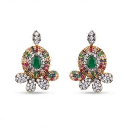 Oxidized Zircon Studs