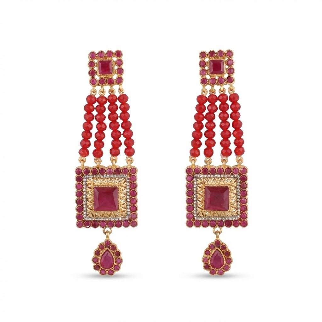 The Midnight Empress - Premium Tribal Earrings