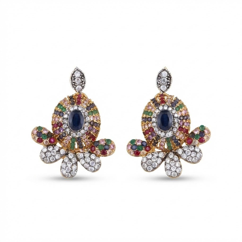 Oxidized Zircon Studs
