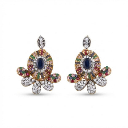 Oxidized Zircon Studs