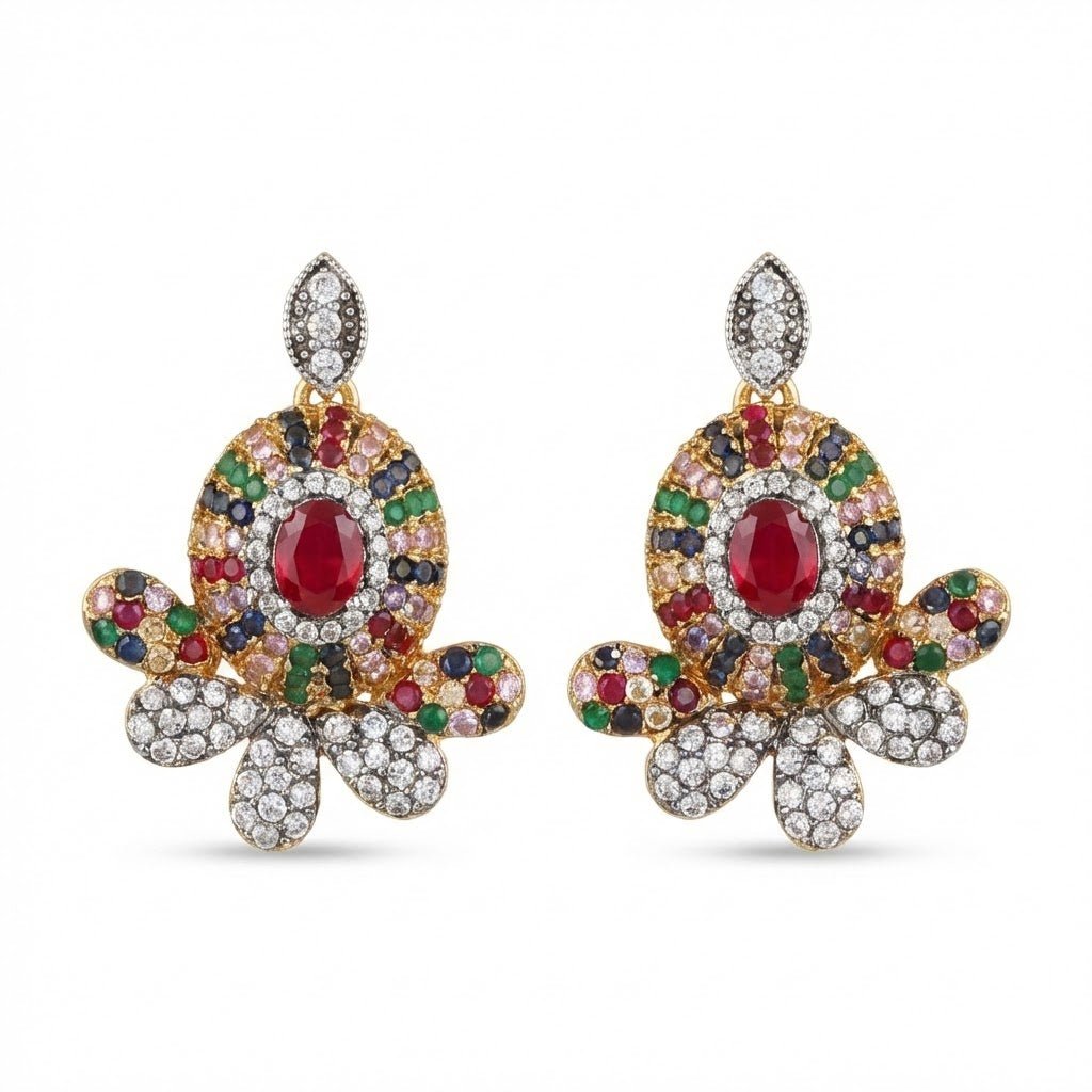 Oxidized Zircon Studs
