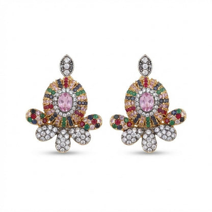 Oxidized Zircon Studs