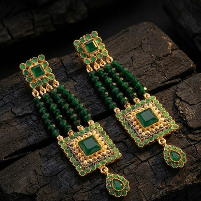 The Midnight Empress - Premium Tribal Earrings