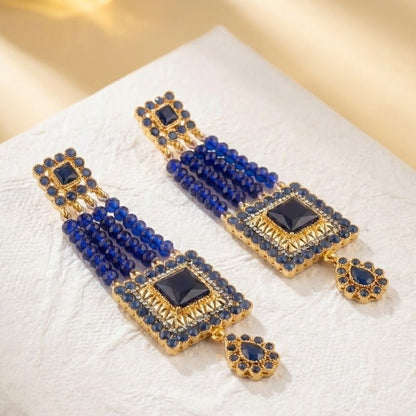 The Midnight Empress - Premium Tribal Earrings