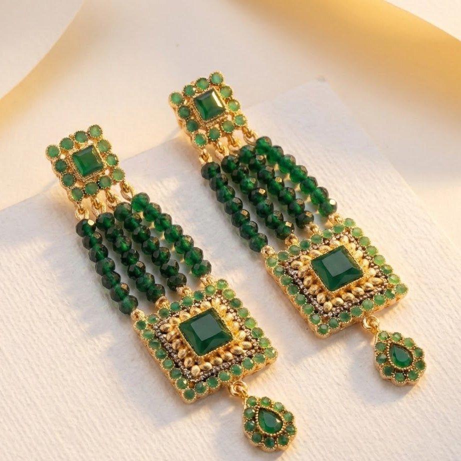 The Midnight Empress - Premium Tribal Earrings