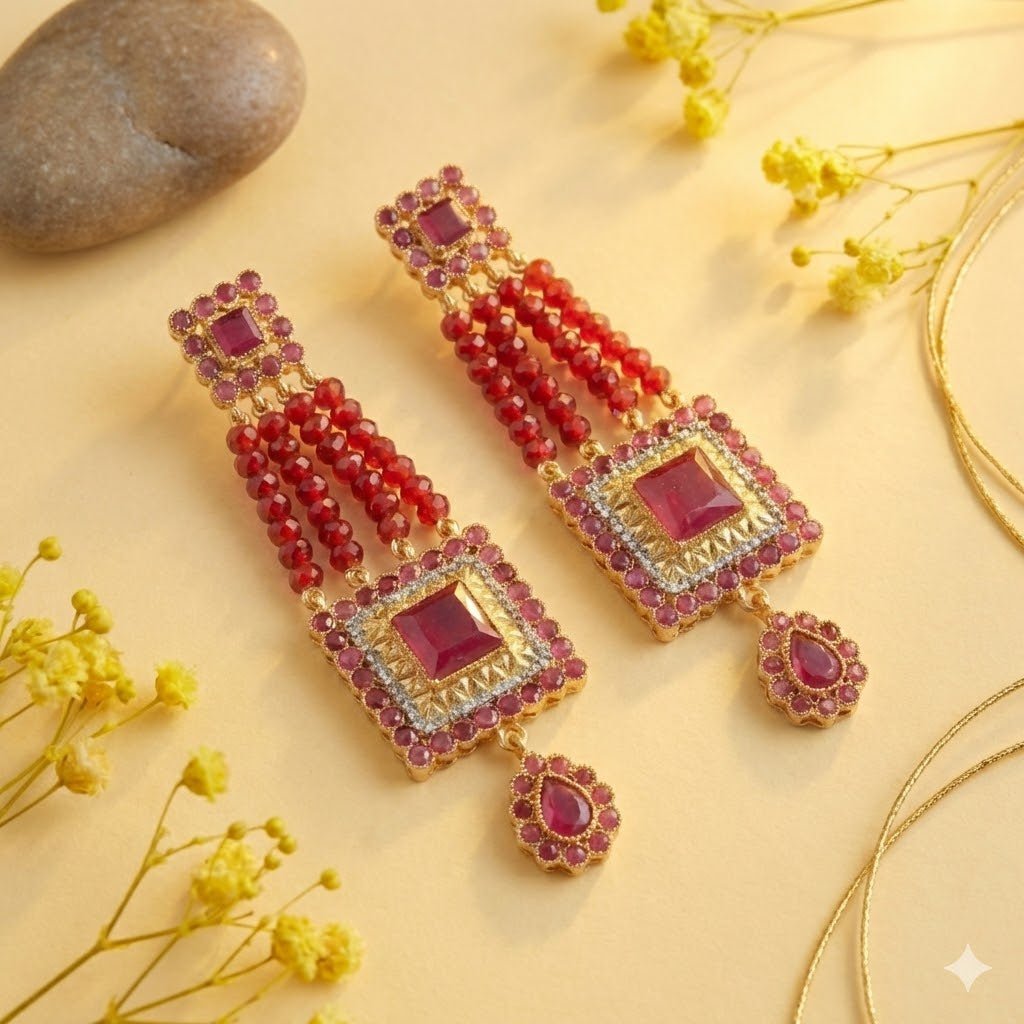 The Midnight Empress - Premium Tribal Earrings