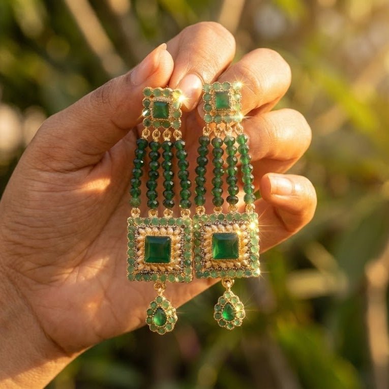 The Midnight Empress - Premium Tribal Earrings