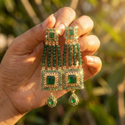 The Midnight Empress - Premium Tribal Earrings
