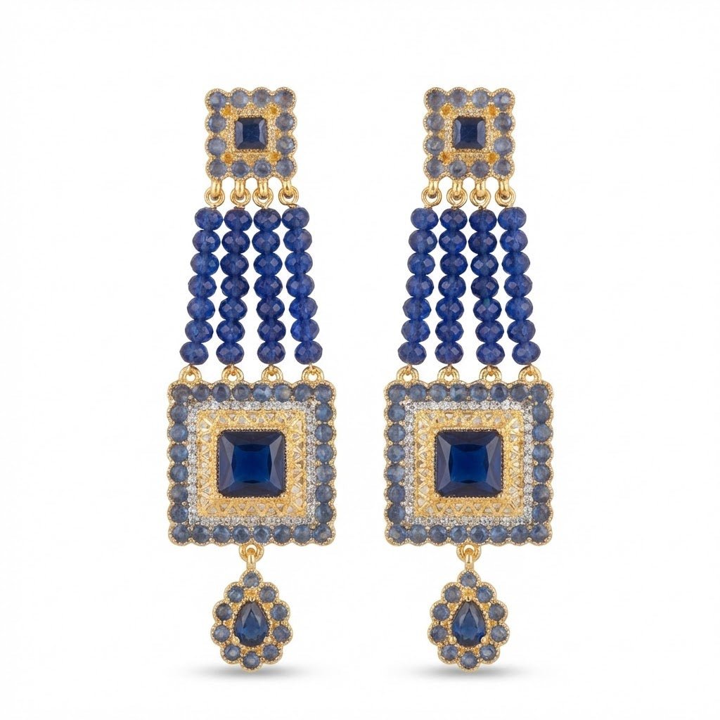 The Midnight Empress - Premium Tribal Earrings