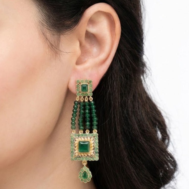 The Midnight Empress - Premium Tribal Earrings