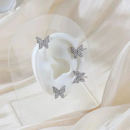 Crystal Butterfly Ear Wrap Earrings