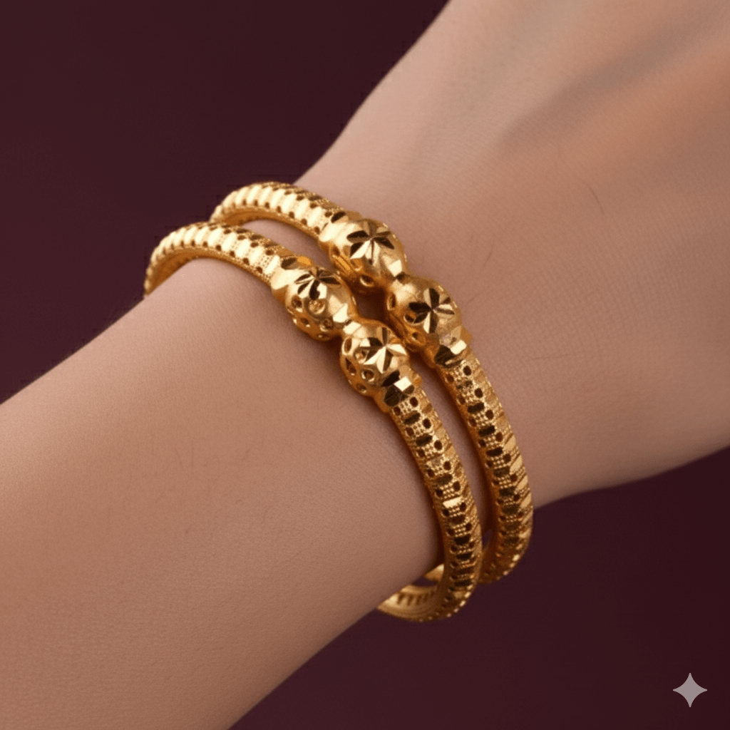 Fine Gold Bangles 02 (2.4 Size)