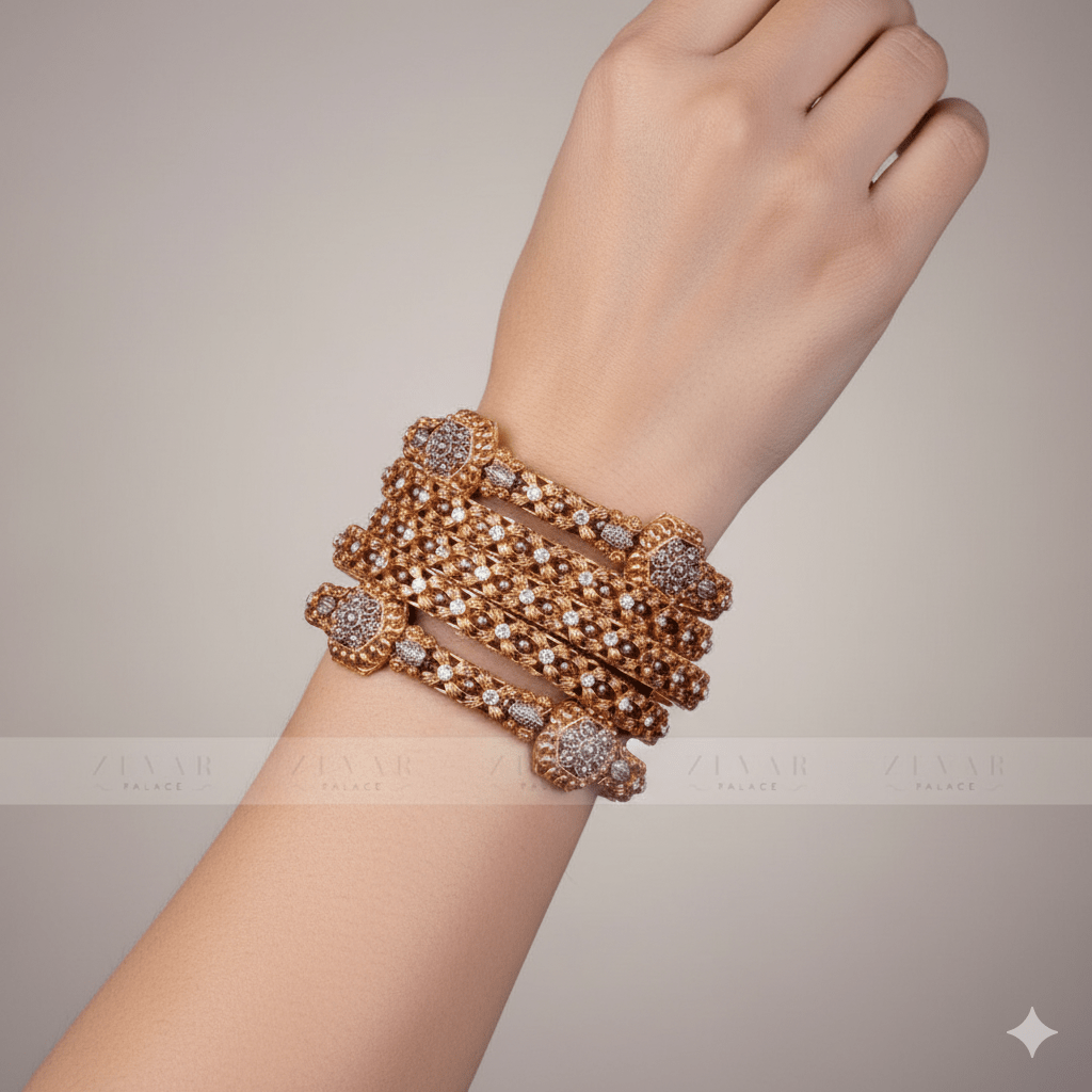 Gold Plated Bangle 6 pieces-03