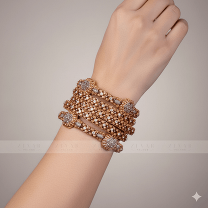 Gold Plated Bangle 6 pieces-03