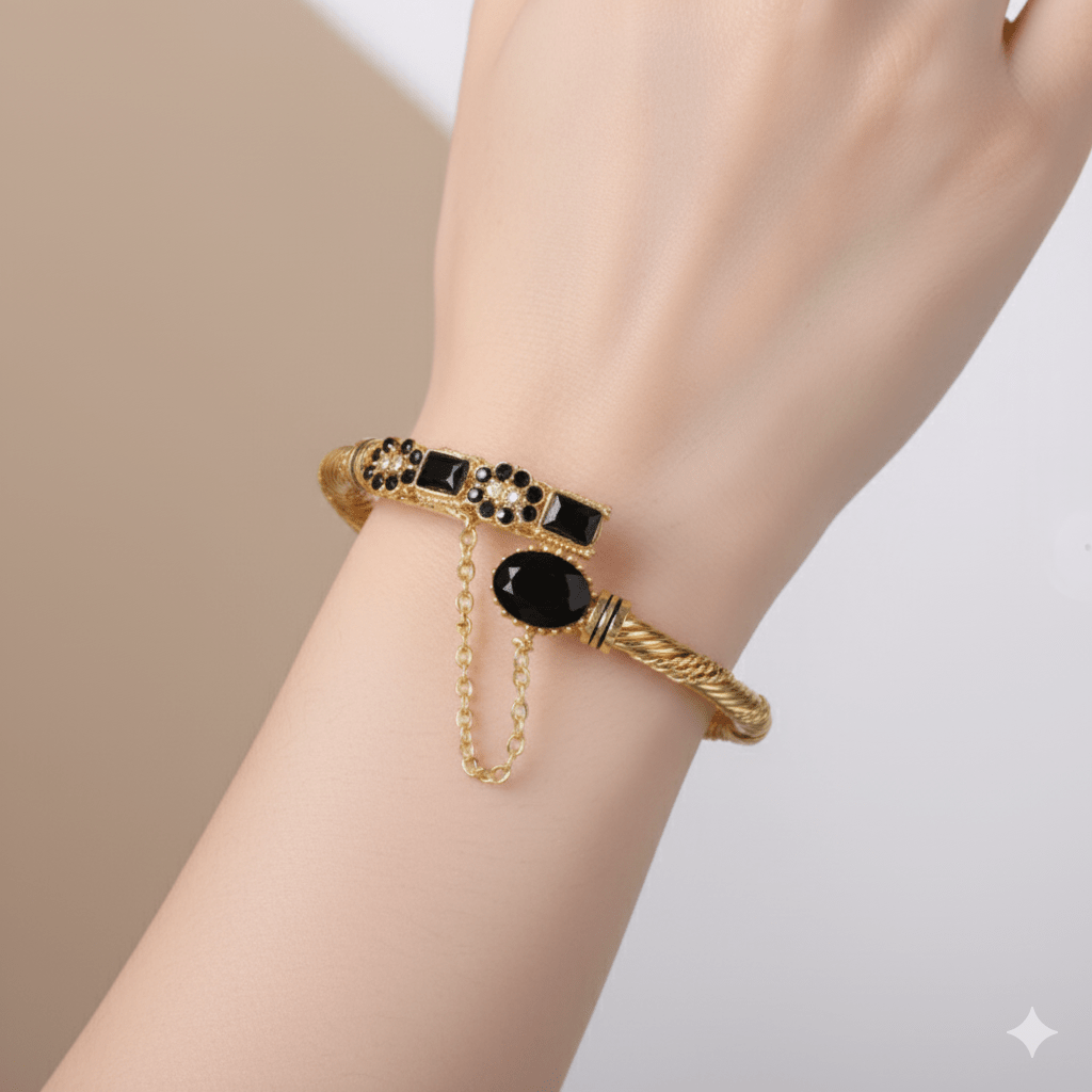 Amethyst Flower Bangles