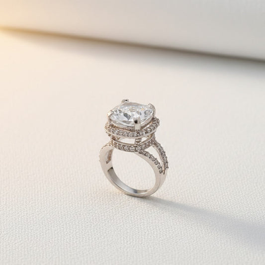 Delicate Sterling Ring With Silver Polish