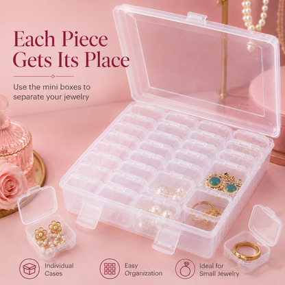 JewelNest™ Organizer Box With 32 Mini Boxes ( 100% Original ✅)
