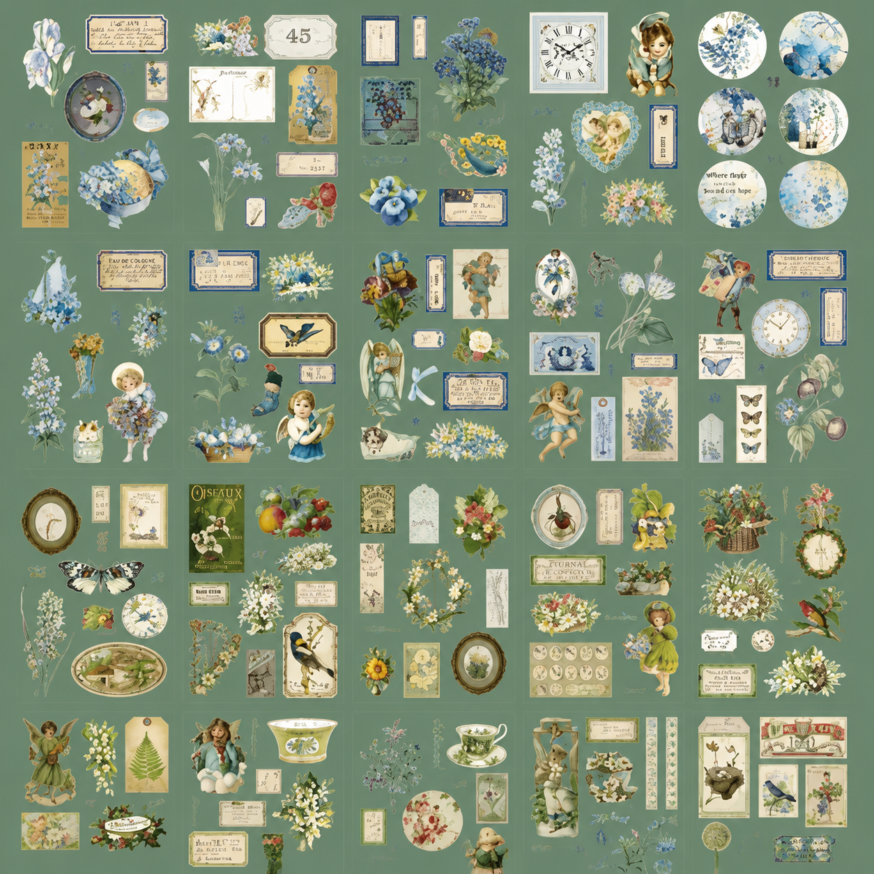 Vintage Deco Sticker Book