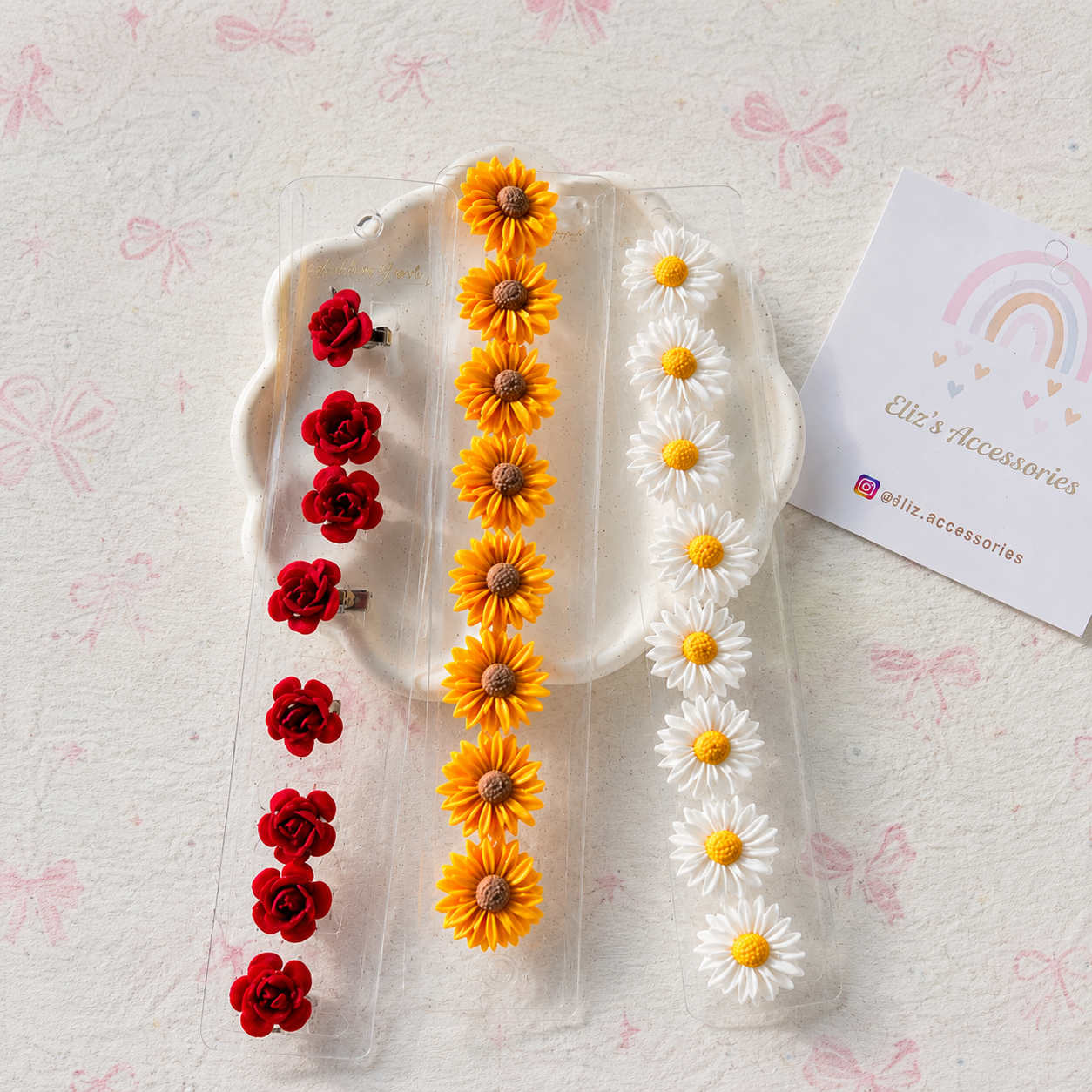 Floral Hair Earrings