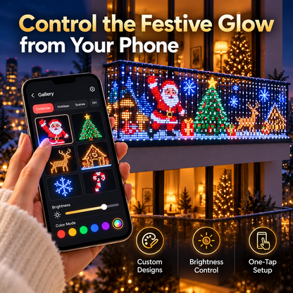 FestiveGlow™ Smart LED Curtain Lights