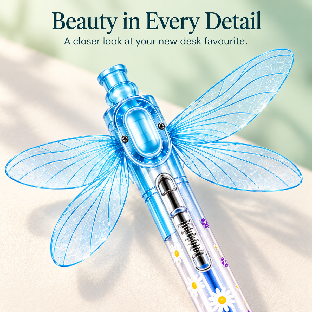 Flutter Bloom Dragonfly Wing Pen