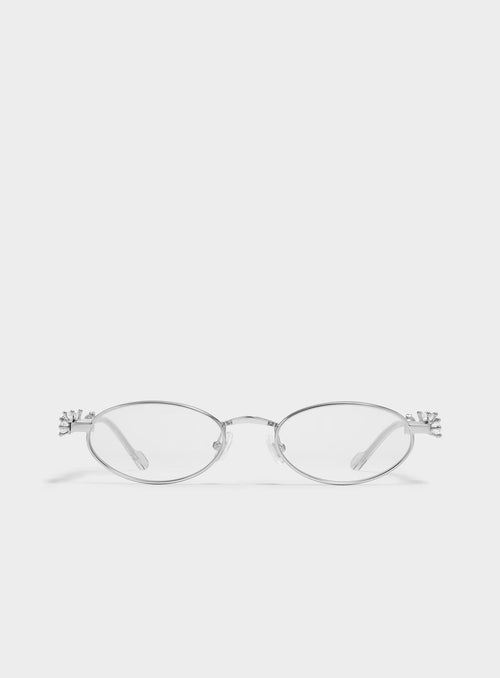 Rhinestone Oval Women Sunglasses