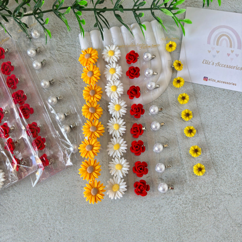 Floral Hair Earrings