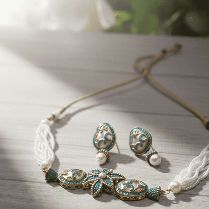 The Blossom Nacre Choker Set