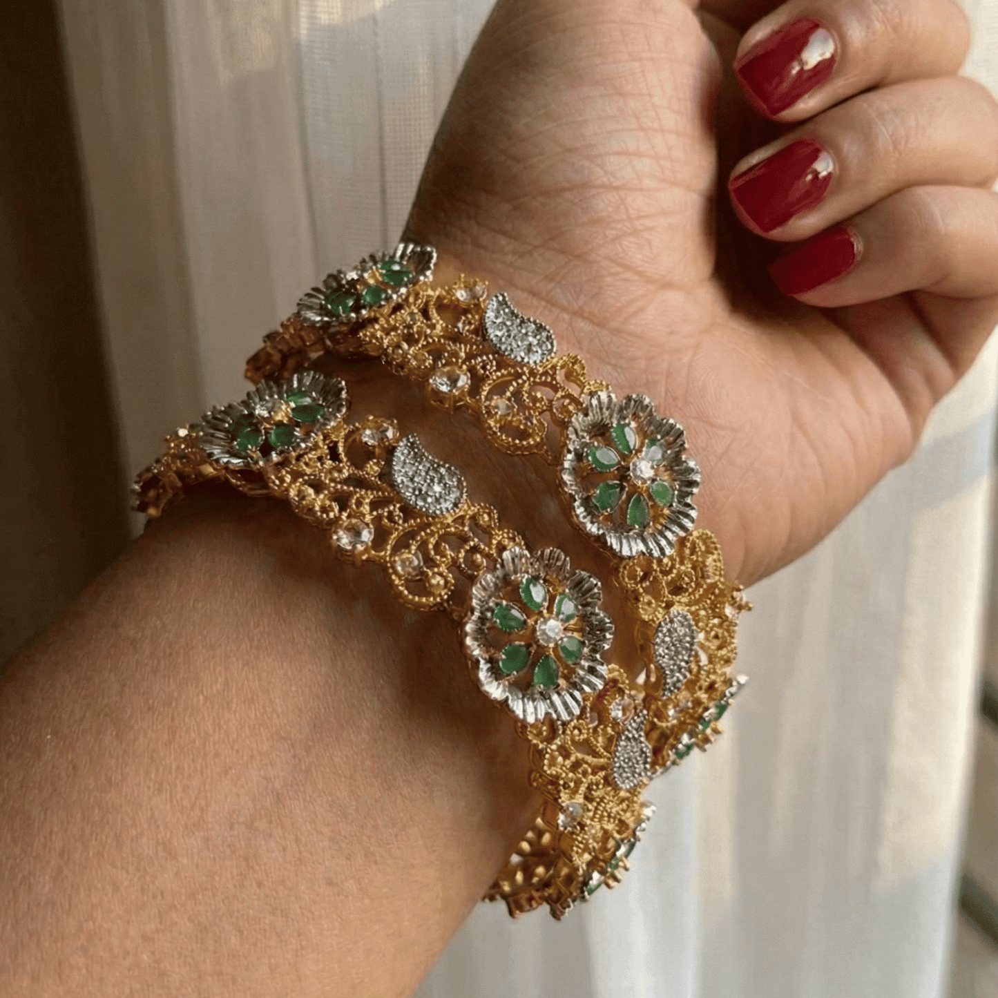 Royal Flora Gem Bangle