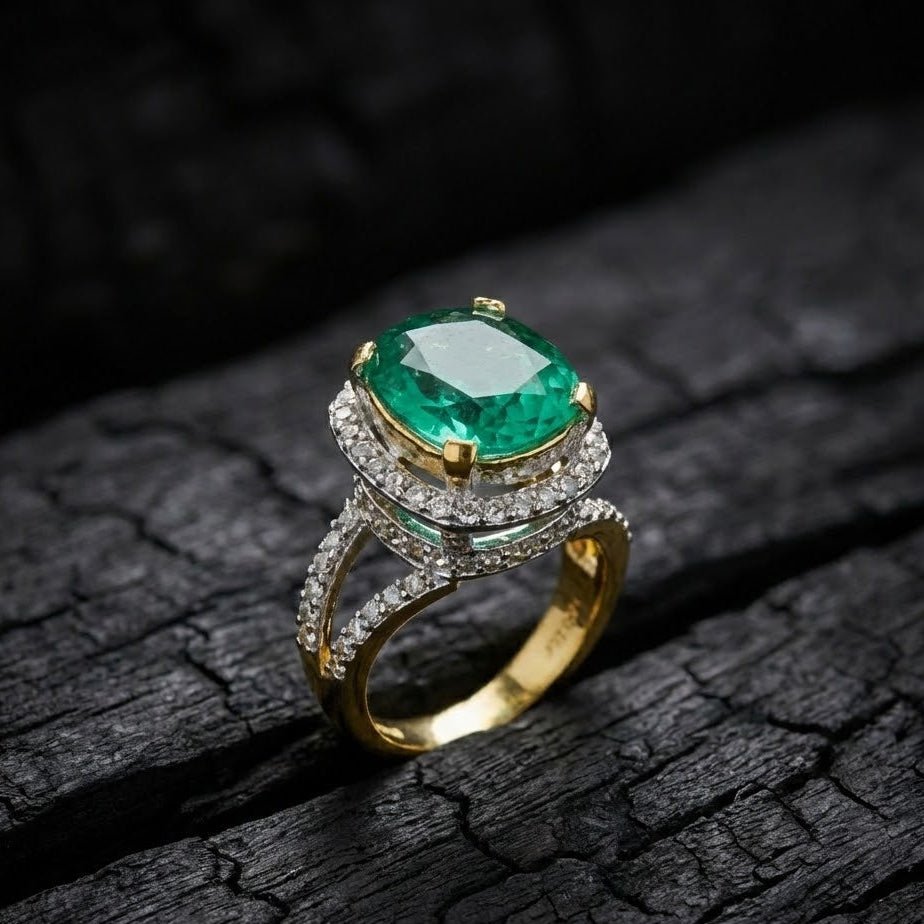 Delicate Sterling Ring with Gold Polish