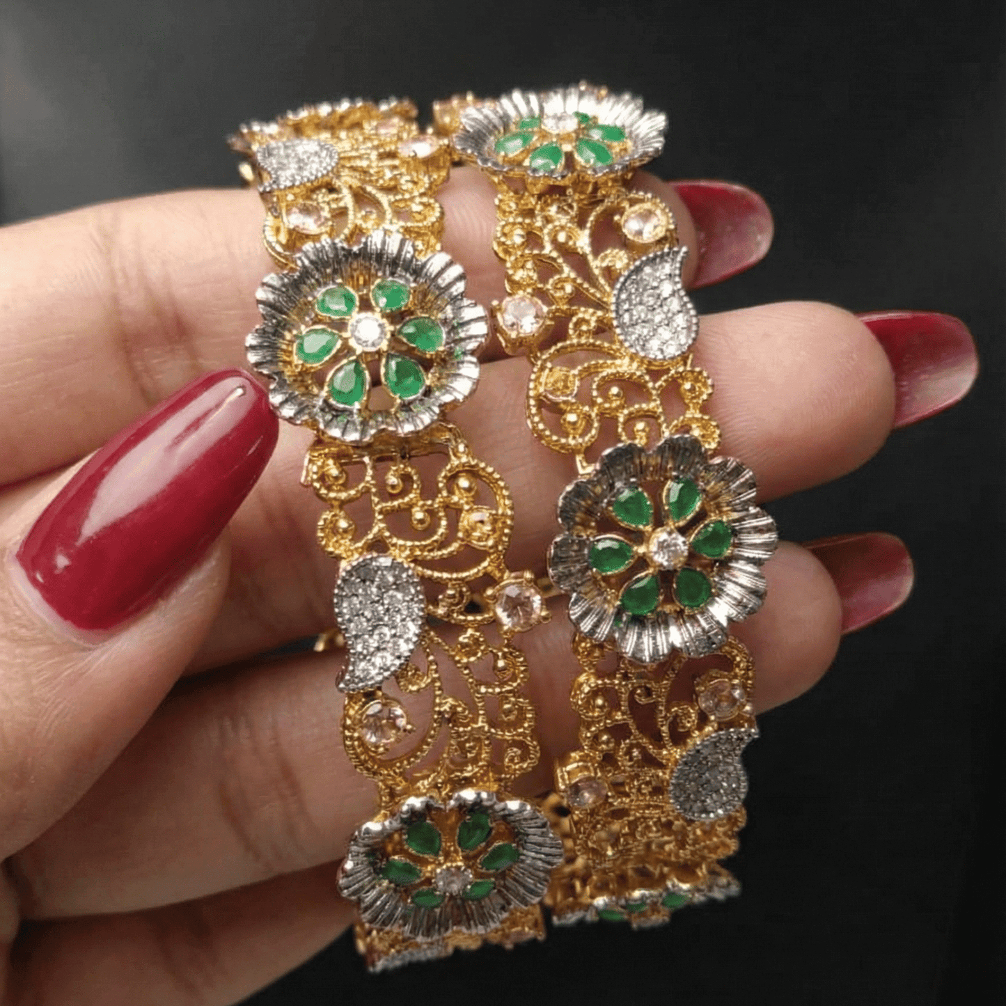 Royal Flora Gem Bangle
