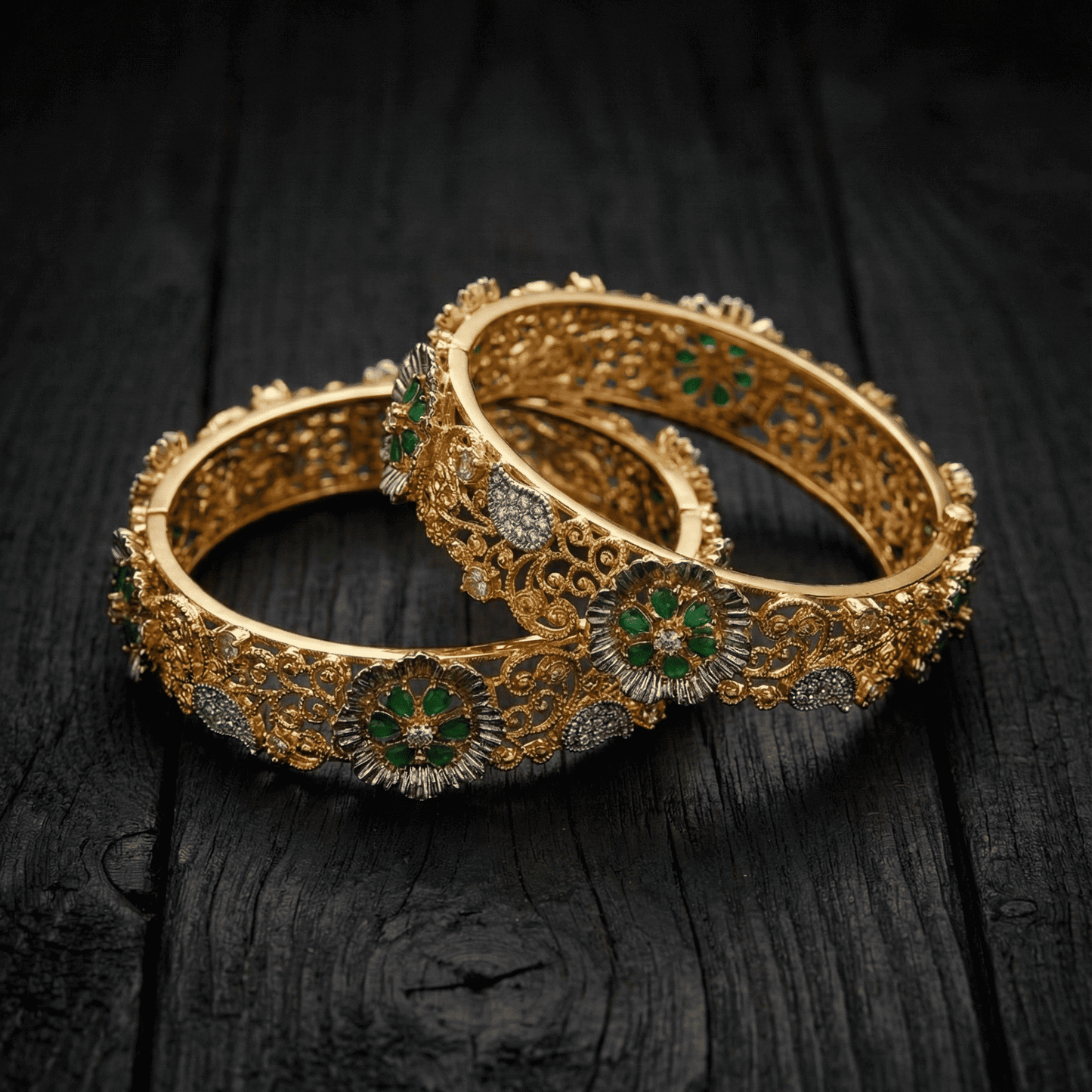Royal Flora Gem Bangle