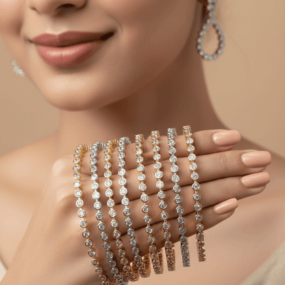 The 22K Royal Fusion Six Bangle Set