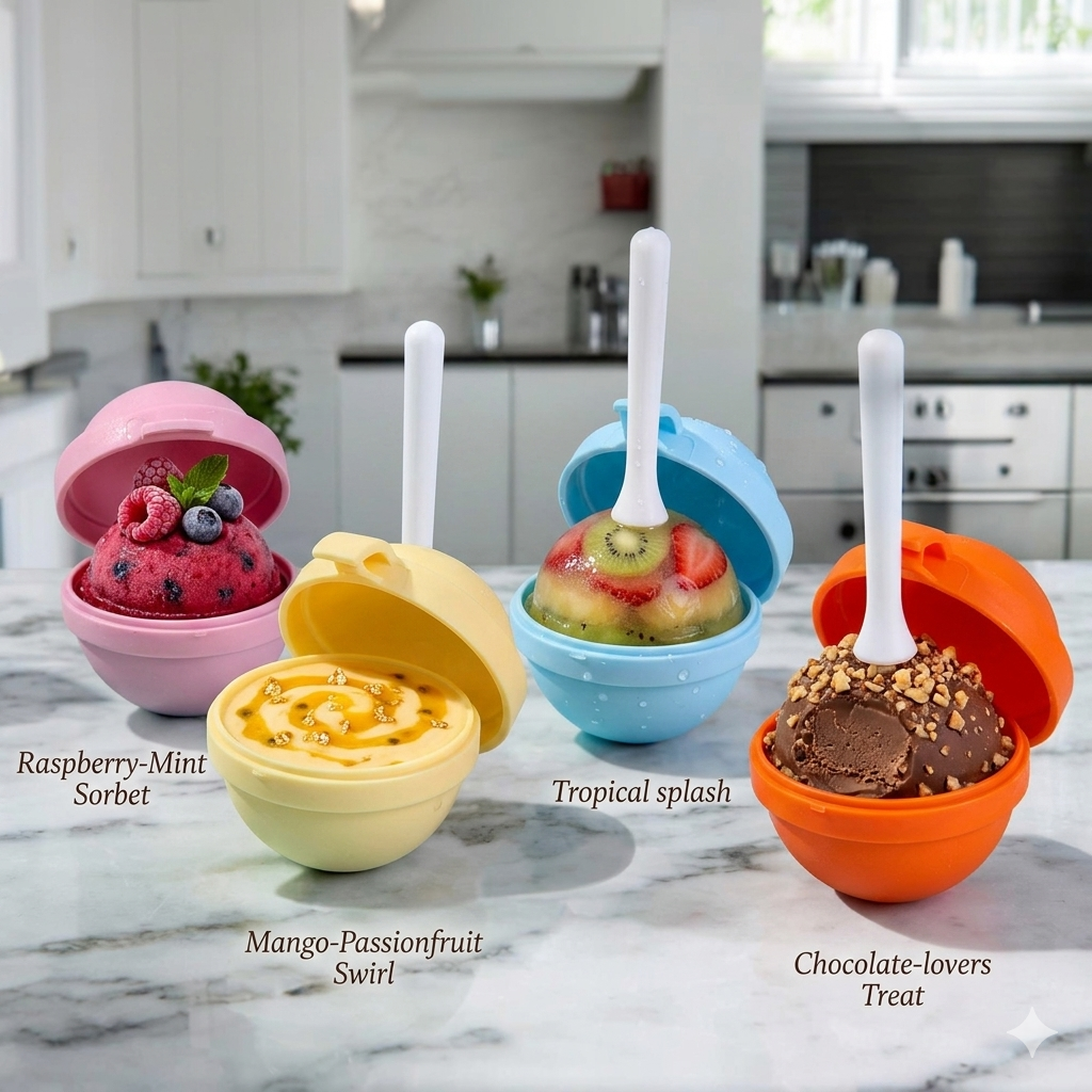 Lollipop Ice Cream Mold Homemade Reusable Popsicle Maker With Sticks