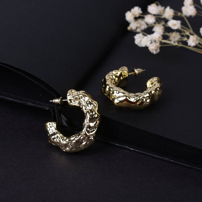 Wrinkled Shaped Earring