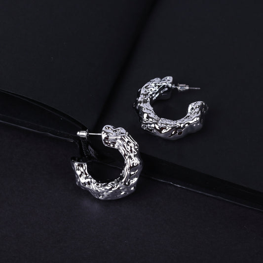 Wrinkled Shaped Earring