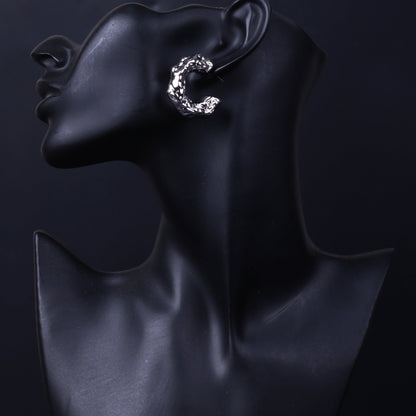 Wrinkled Shaped Earring
