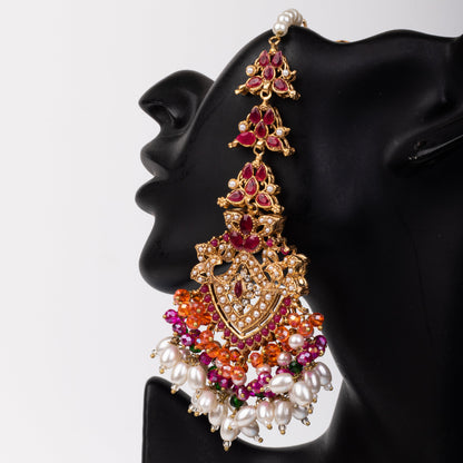 Sahara Earring & Teeka Ruby