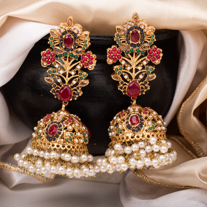 Royal Garden Jhumkas