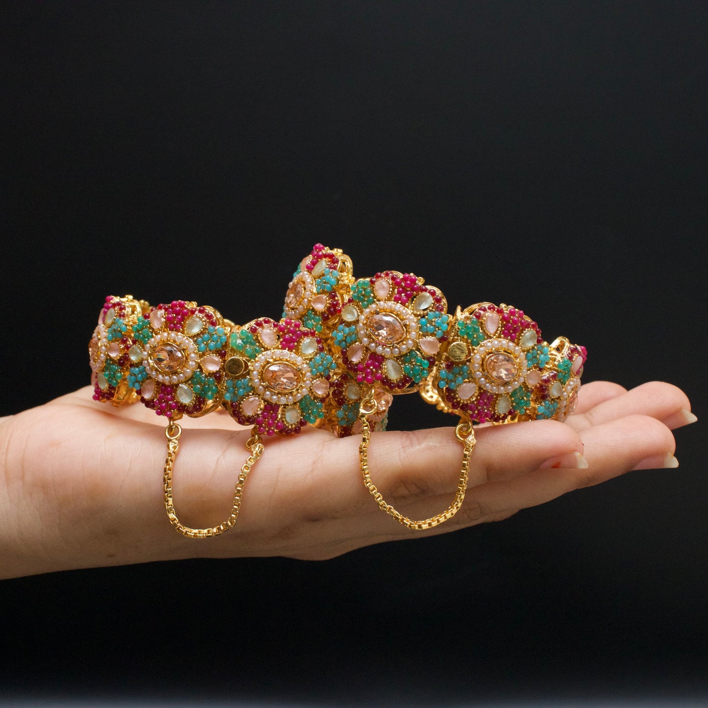 Naurattan  Flower Bangles