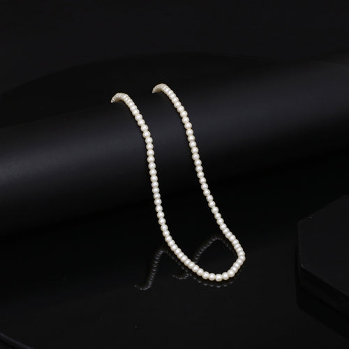White Pearl Mala Necklace Set