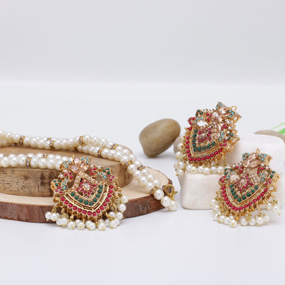 Twisted Naurattan Mala Set