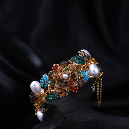 Orchid Flower Single Bangle Multi
