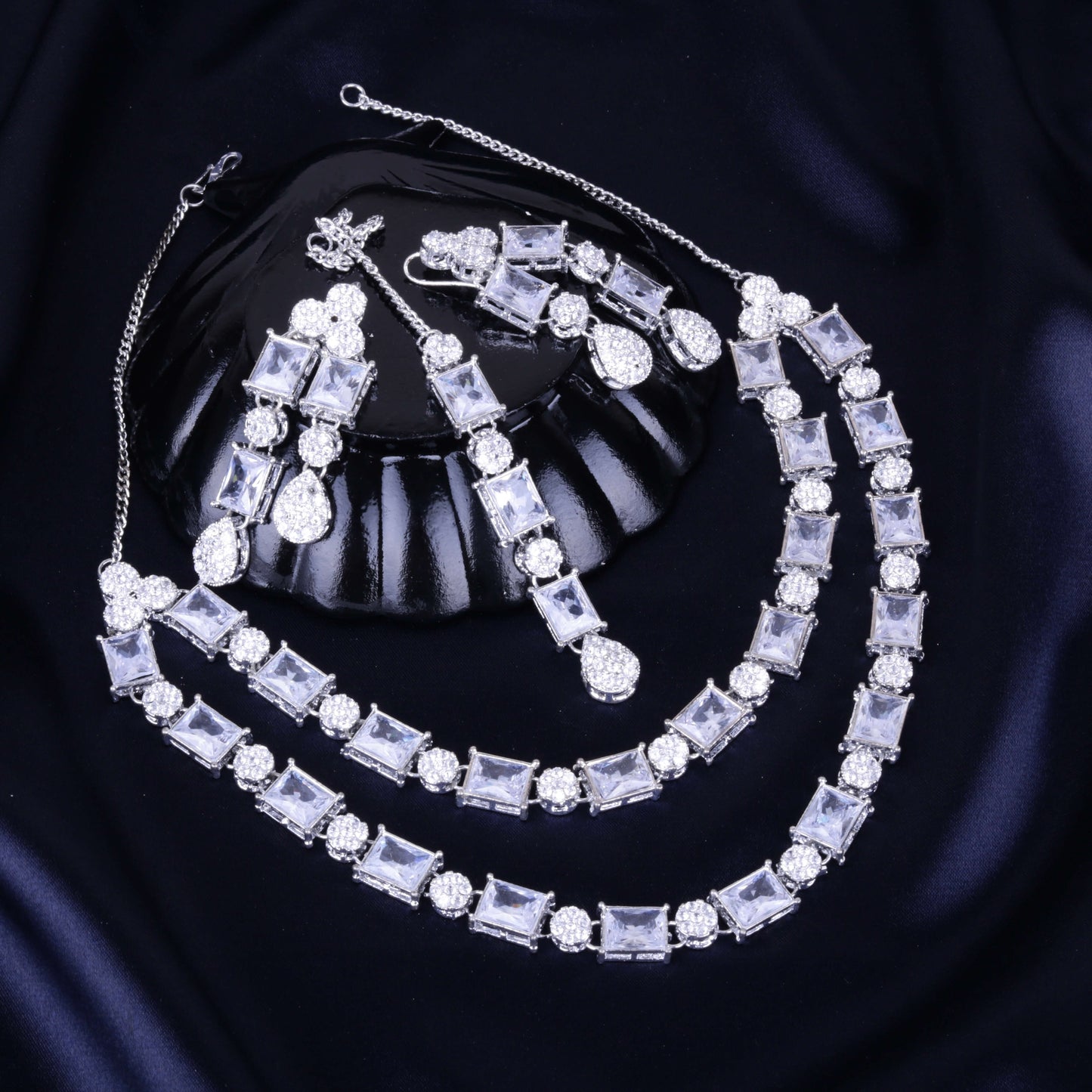 Double Line Set Silver