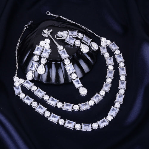 Double Line Set Silver