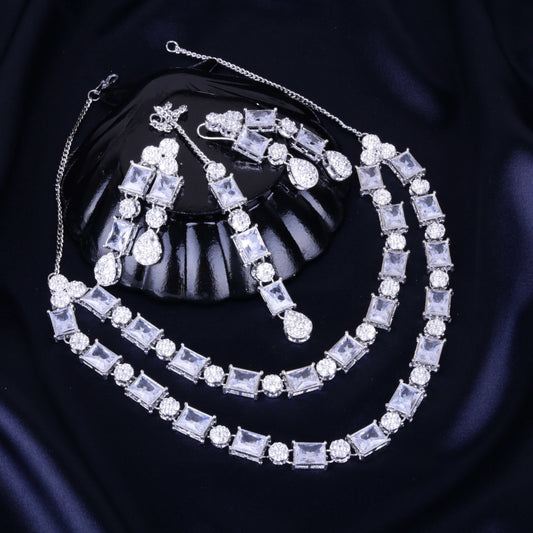 Double Line Set Silver
