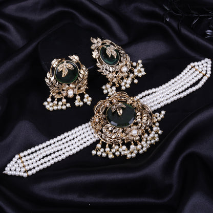 Orchid Hand Crafted Chokker Set 2