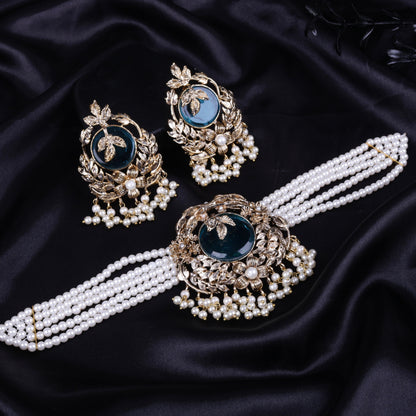 Orchid Hand Crafted Chokker Set 2